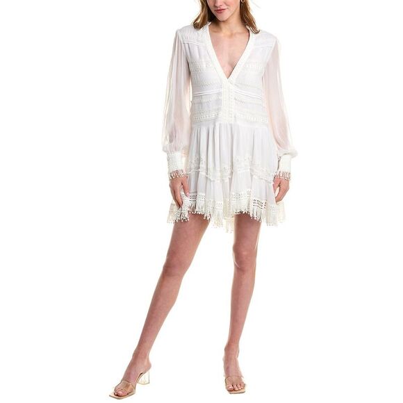 Rococo Sand Womens  Mini Dress, White - Picture 1 of 3